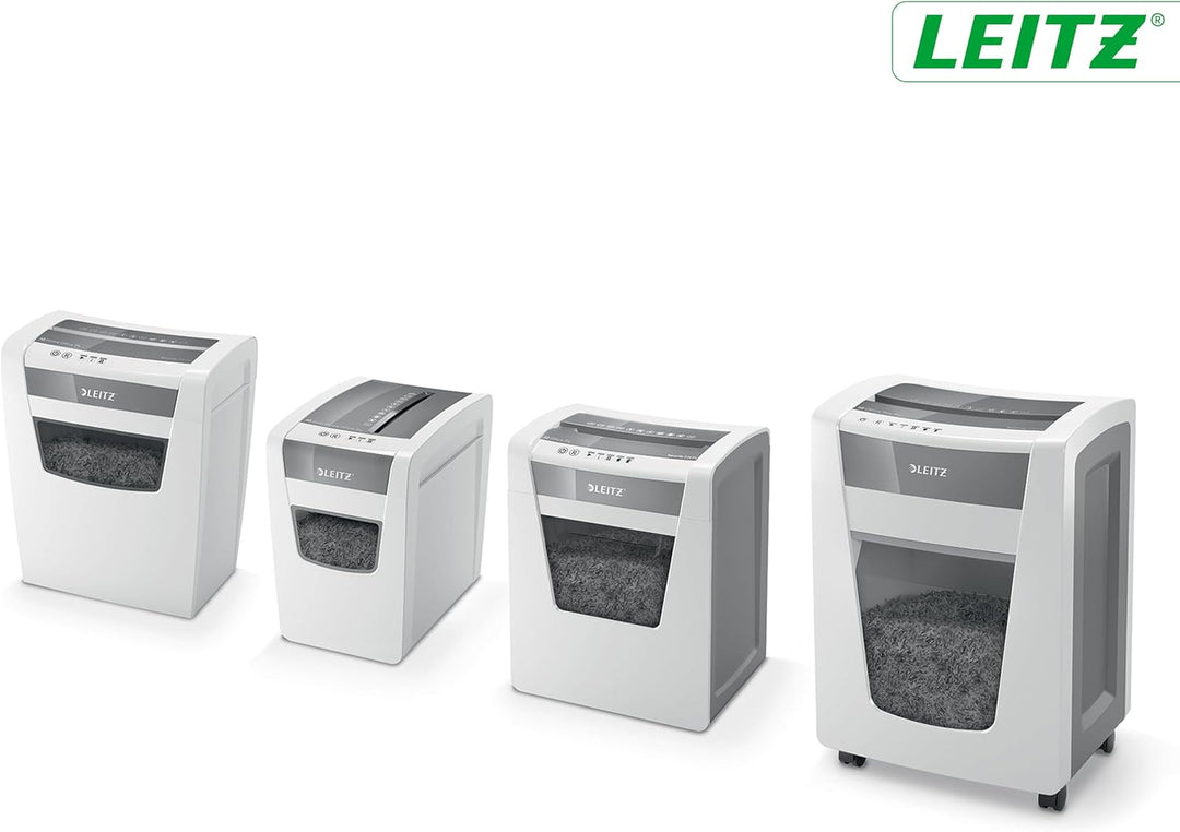 Leitz IQ Home Office Aktenvernichter, 12-10 Blatt Kapazität (70-80 g/m²), Partikelschnitt, Sicherhei