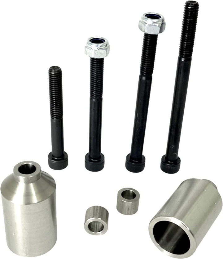 Anaquda SOLID Edelstahl PEGS V2-2er Set Stunt-Scooter Kinder Roller Grind Pegs Park Street Stangen +