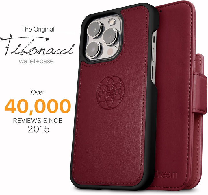 Dreem Fibonacci iPhone 14 Plus Brieftaschen-Etui / 2-in-1 stossfestes Etui und abnehmbares Folio aus