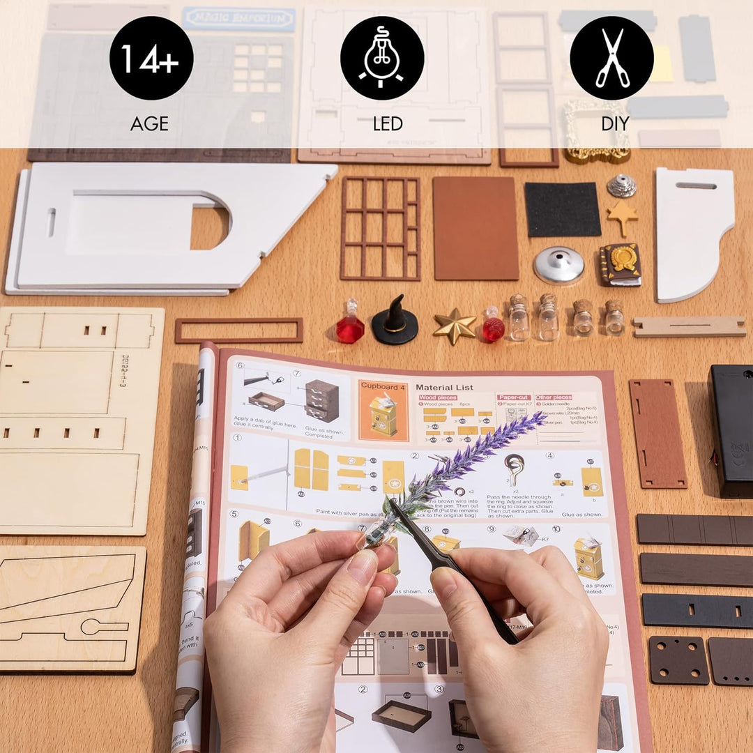 Rolife Mystische Archive Serie DIY Puppenhaus Zimmer Dekoration fĂŒr Teenager MĂ€dchen Jungen Frauen D