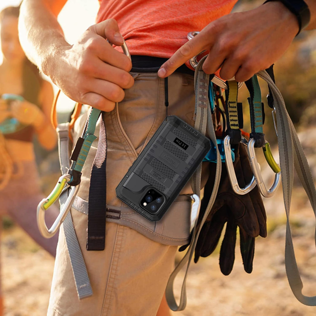 Beeasy für iPhone 14 Pro Wasserdicht Outdoor Hülle (6,1"), Stossfest Panzerhülle Militär 360 Grad Sc
