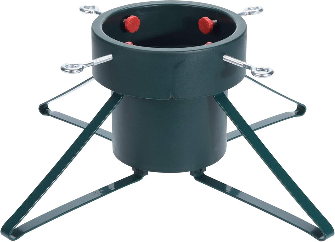 Spetebo Weihnachtsbaumständer aus Metall - gross/grün - für Bäume bis 250 cm Höhe Christbaumständer
