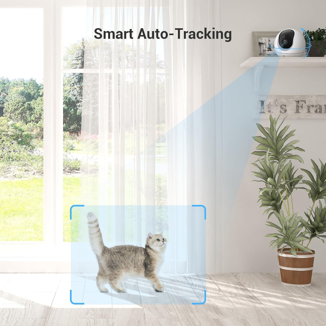 EZVIZ 2K WLAN Überwachungskamera Innen, 360° WLAN Kamera mit Personenerkennung, Auto Tracking und St