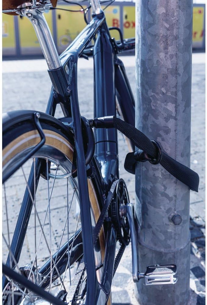 ABUS Rahmenschloss-Einsteckkette IvyTex Adaptor Chain 6KS + Schlosstasche ST5950 - Fahrradschloss mi