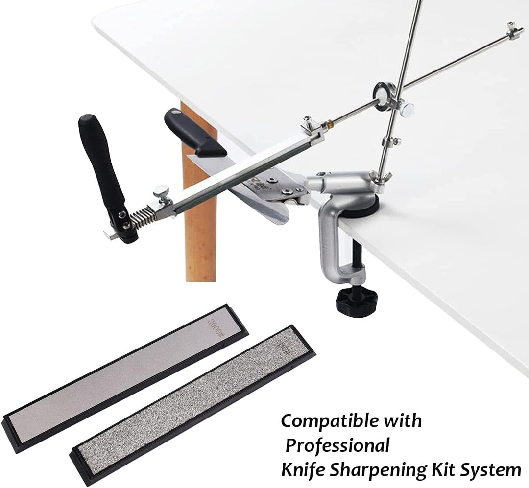Liseng 10 Stück -Messerschleifstein-Set, Wetzstein-Messerschärfer für professionelles Küchen-Schärfs