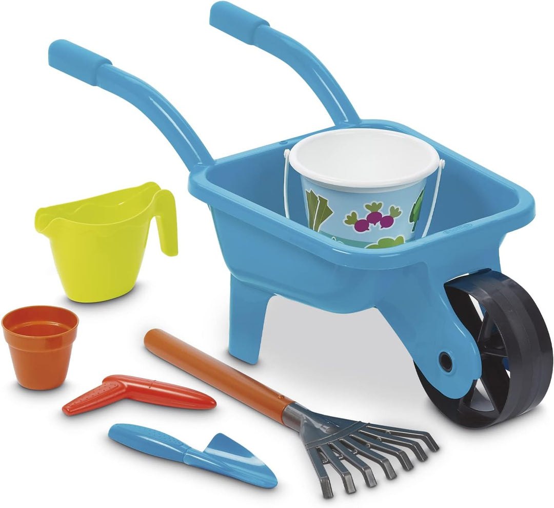 Ecoiffier 4559 Gartenschubkarre gefüllt, Mehrfarbig