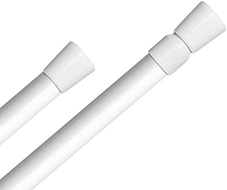 Duschvorhangstange Teleskopstange 105 cm-200 cm Ausziehbare Gardinenstange zum Klemmen ohne Bohren K