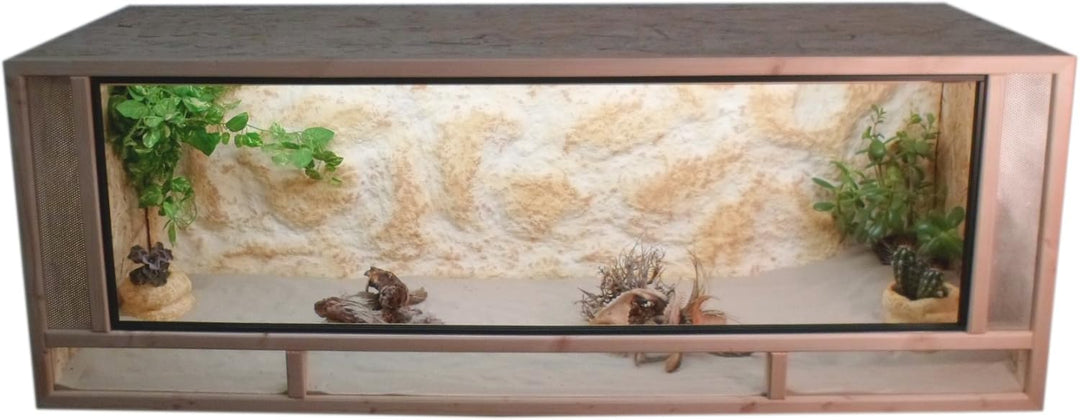 OSB Terrarium - Holzterrarium - Front aus massiven Fichtenhholzrahmen - Made In Germany !! (80x50x50