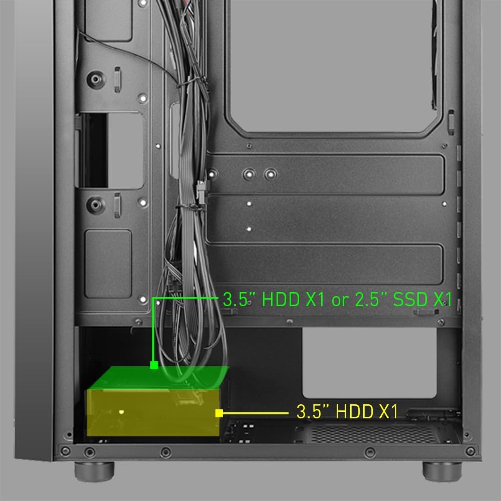 AZZA Spectra 280B Gaming Black, CSAZ-280B Spectra Black