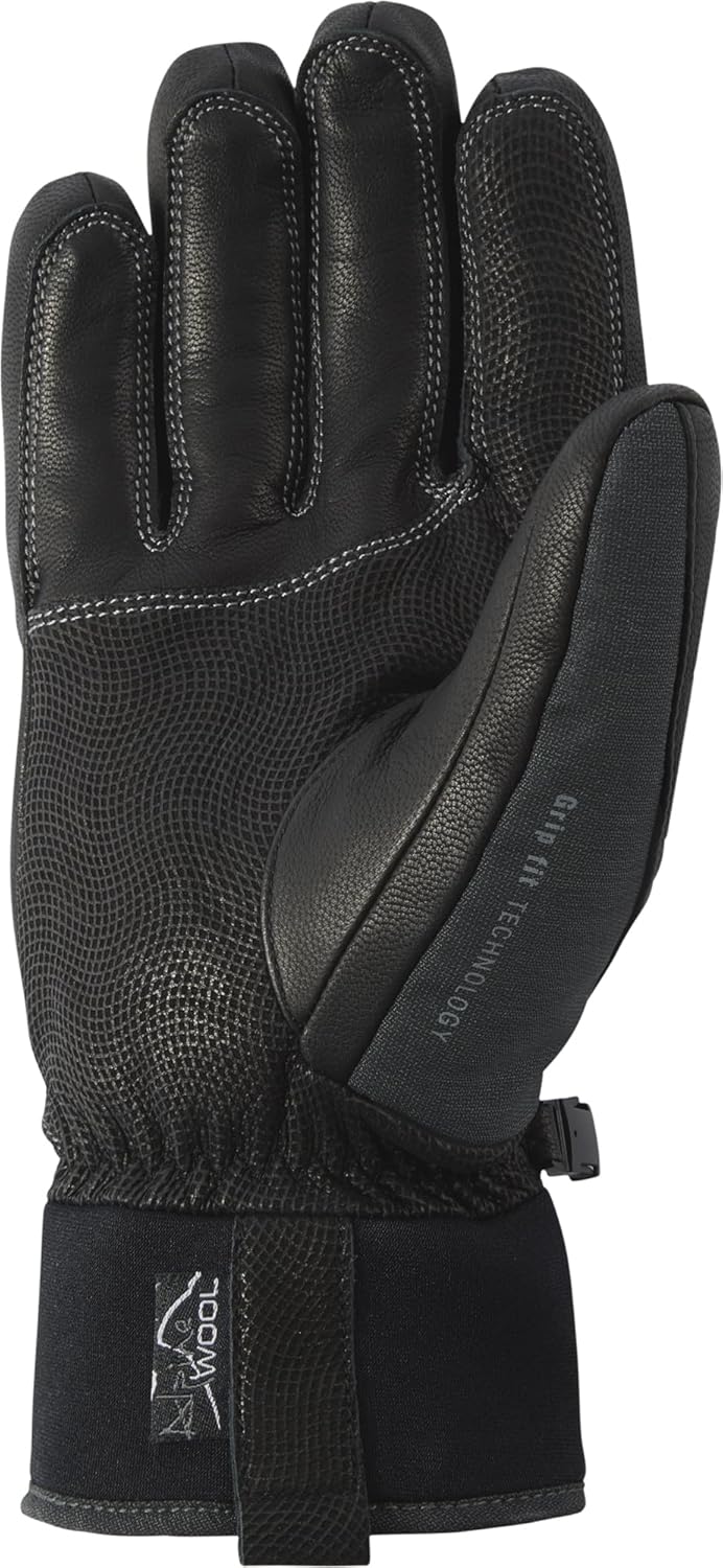 Ziener Herren Ganzenberg Ski-Handschuhe/Wintersport, wasserdicht, atmungsaktiv, Alpine Wool
