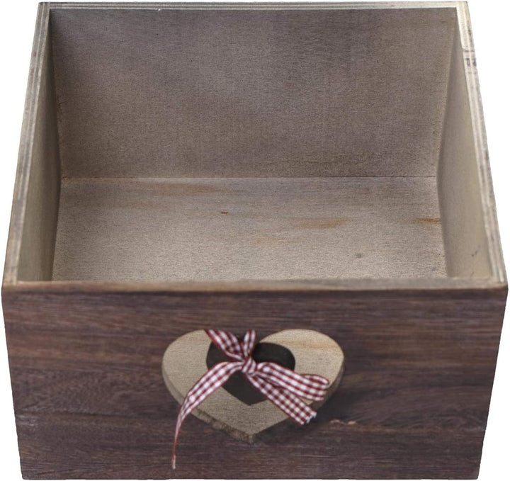 Mendler Kommode Forli, Schubladenkommode Schrank, 3 Schubladen mit Herzen 55x29x25cm, Shabby-Look, V