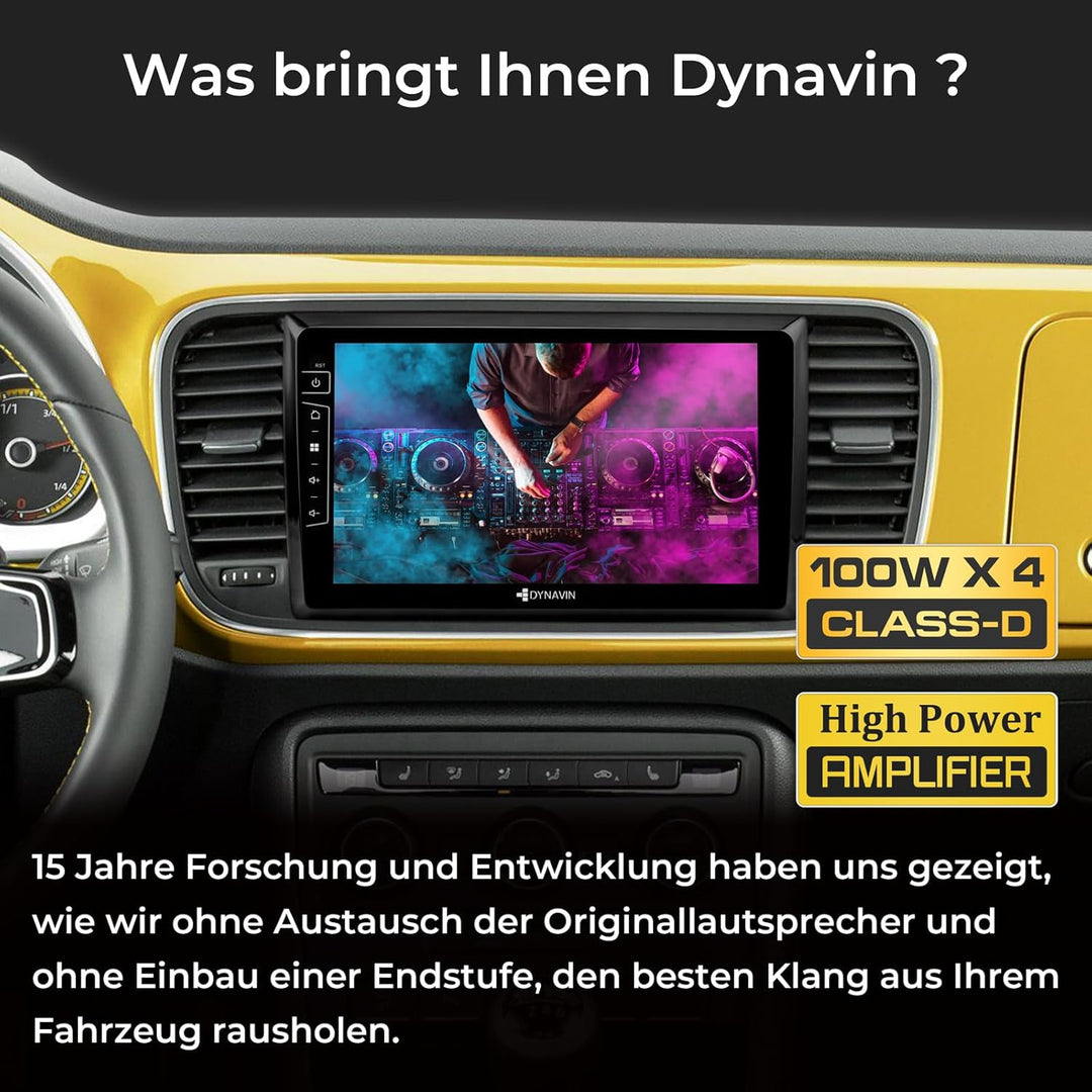 DYNAVIN Android Autoradio Navi für VW Beetle 2012-2018, 9 Zoll OEM Radio mit Wireless Carplay und An