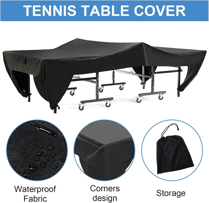 GAESHOW Tischtennis Abdeckung, Schutzhülle Tischtennisplatte Wasserdicht Abdeckhülle mit Tasche, Tis