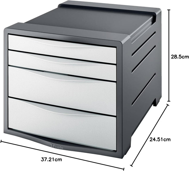 Esselte Schubladenset 4 Schubladen, Weiss, Vivida, 623959, Weiss