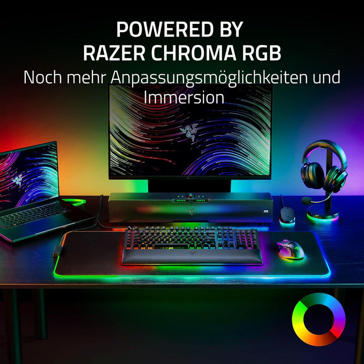 Razer Base Station V2 Chroma (Mercury) - Headset-Ständer mit USB-Hub und RGB-Beleuchtung (mit 7.1 Su