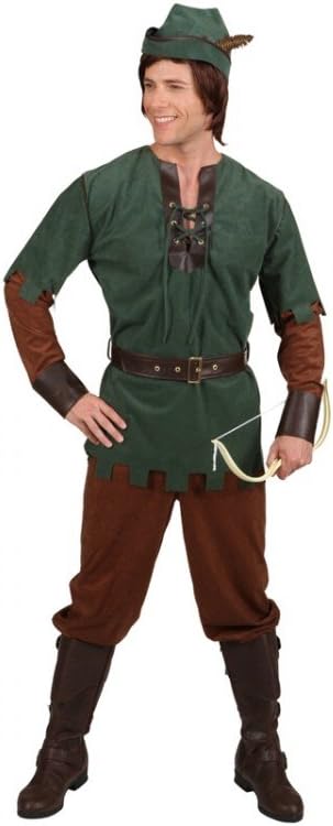 Robin Hood Oberteil Hose Gürtel Hut, Grösse:54-56, 54-56