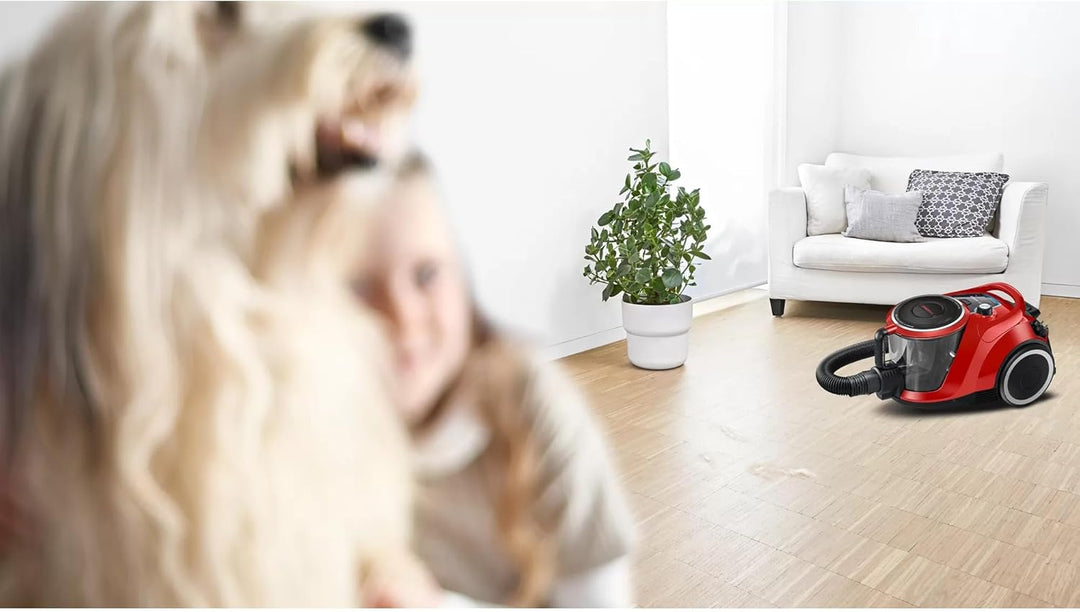 Bosch Staubsauger beutellos Serie 6 BGC41PET, Bodenstaubsauger, ideal für Tierhaare und Allergiker,