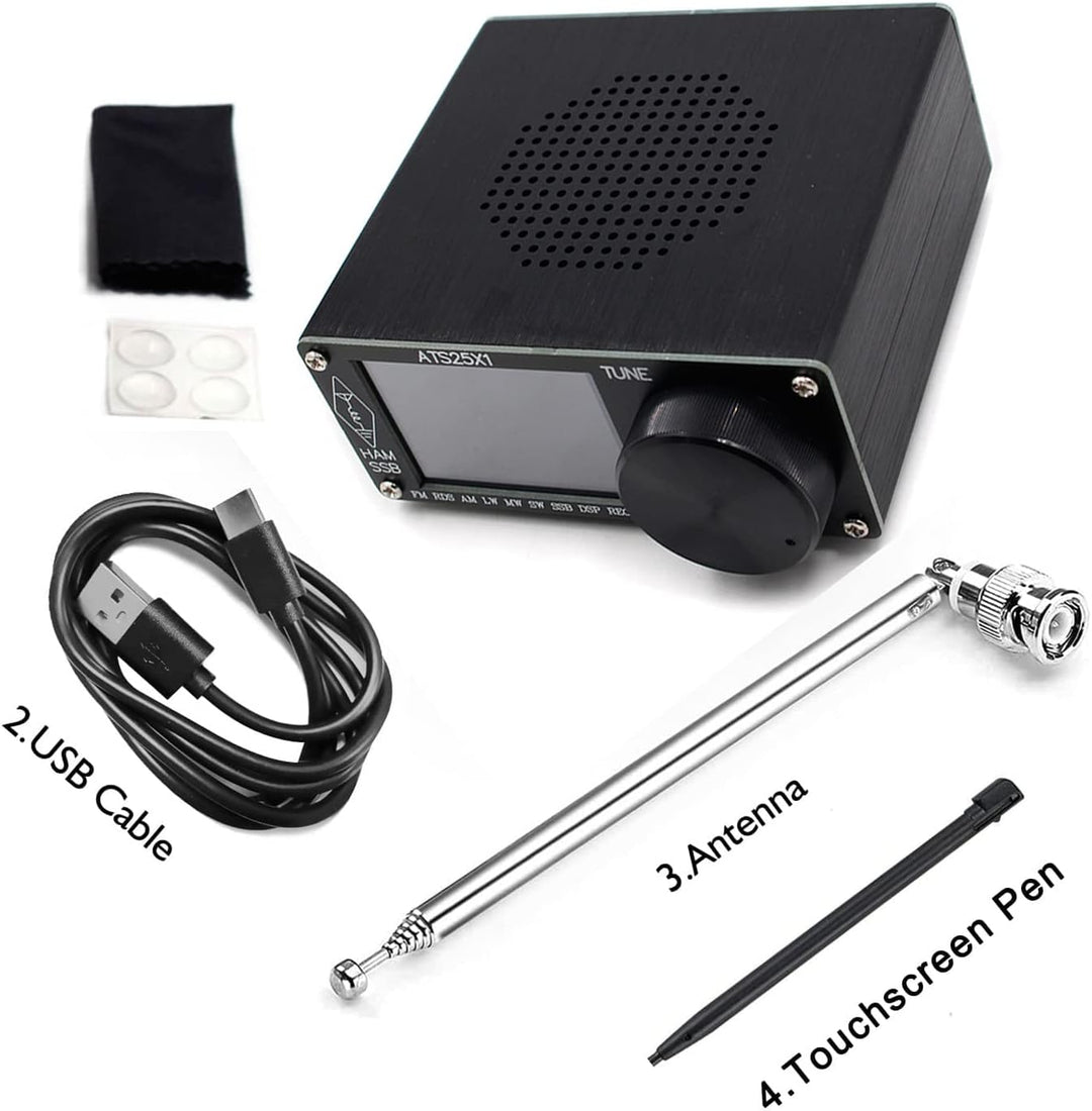 ATS 25 für X1 Si4732 Fullband-Radioempfänger, DSP-Funkempfänger mit 6.1 cm Touchscreen