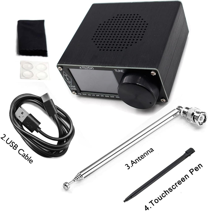 ATS 25 für X1 Si4732 Fullband-Radioempfänger, DSP-Funkempfänger mit 6.1 cm Touchscreen