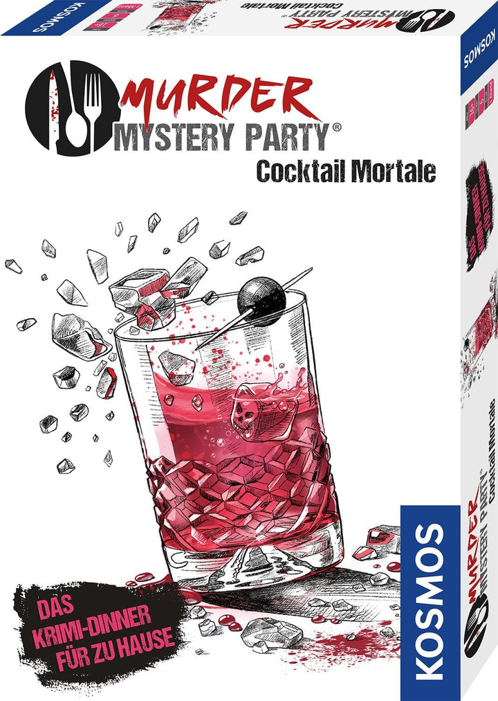 Kosmos 685034 Murder Mystery Party - Cocktail Mortale, Das Krimi-Dinner für zu Hause, Komplett-Set f
