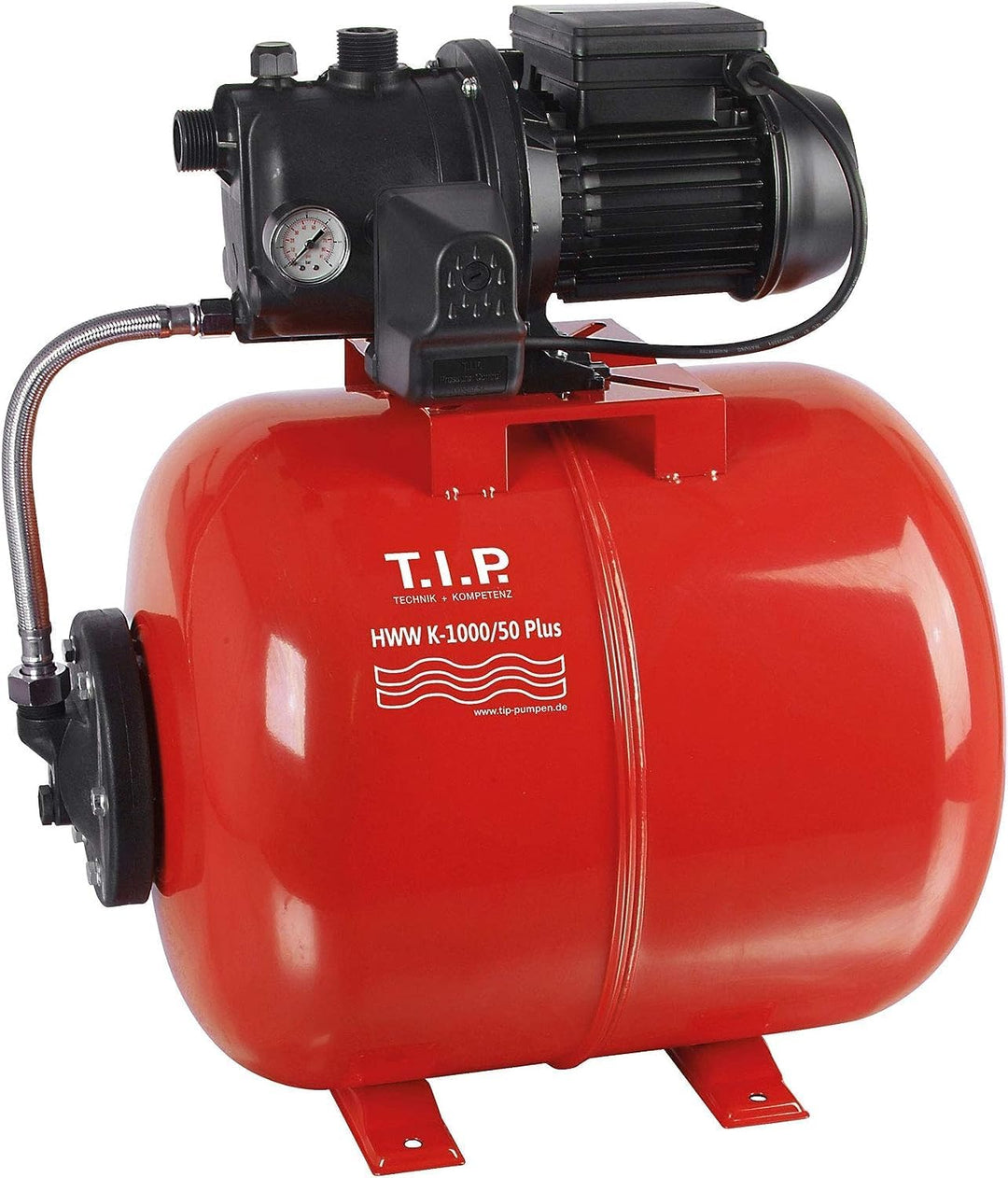 T.I.P. Hauswasserwerk 50 Liter Kessel (3.500 l/h Fördermenge, 46 m Förderhöhe, 4,6 bar Druck, 800W,