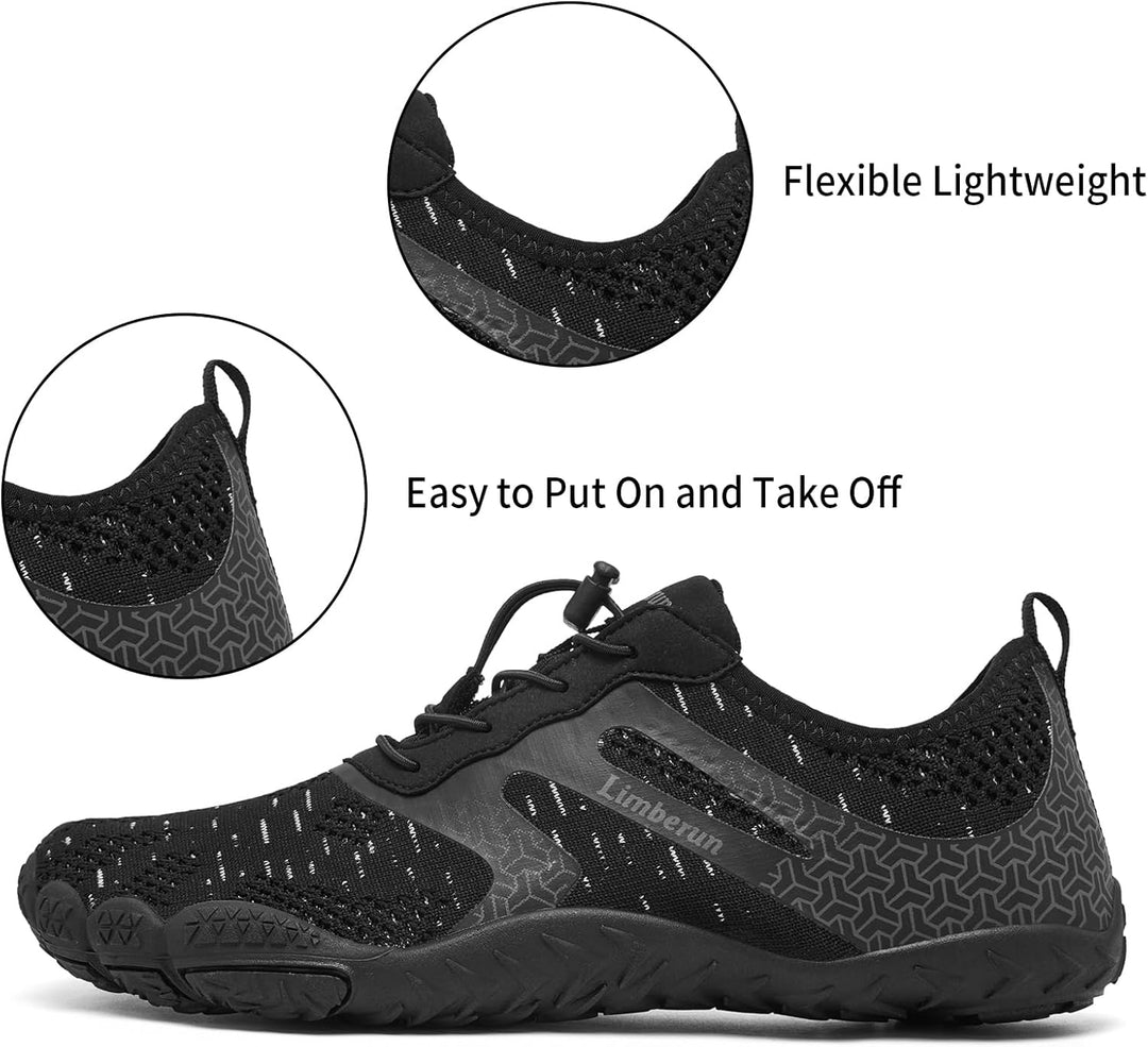Limberun Unisex Wasserschuhe für Damen und Herren Barfuss Schuhe Badeschuhe Herren Damen Schwimmschu