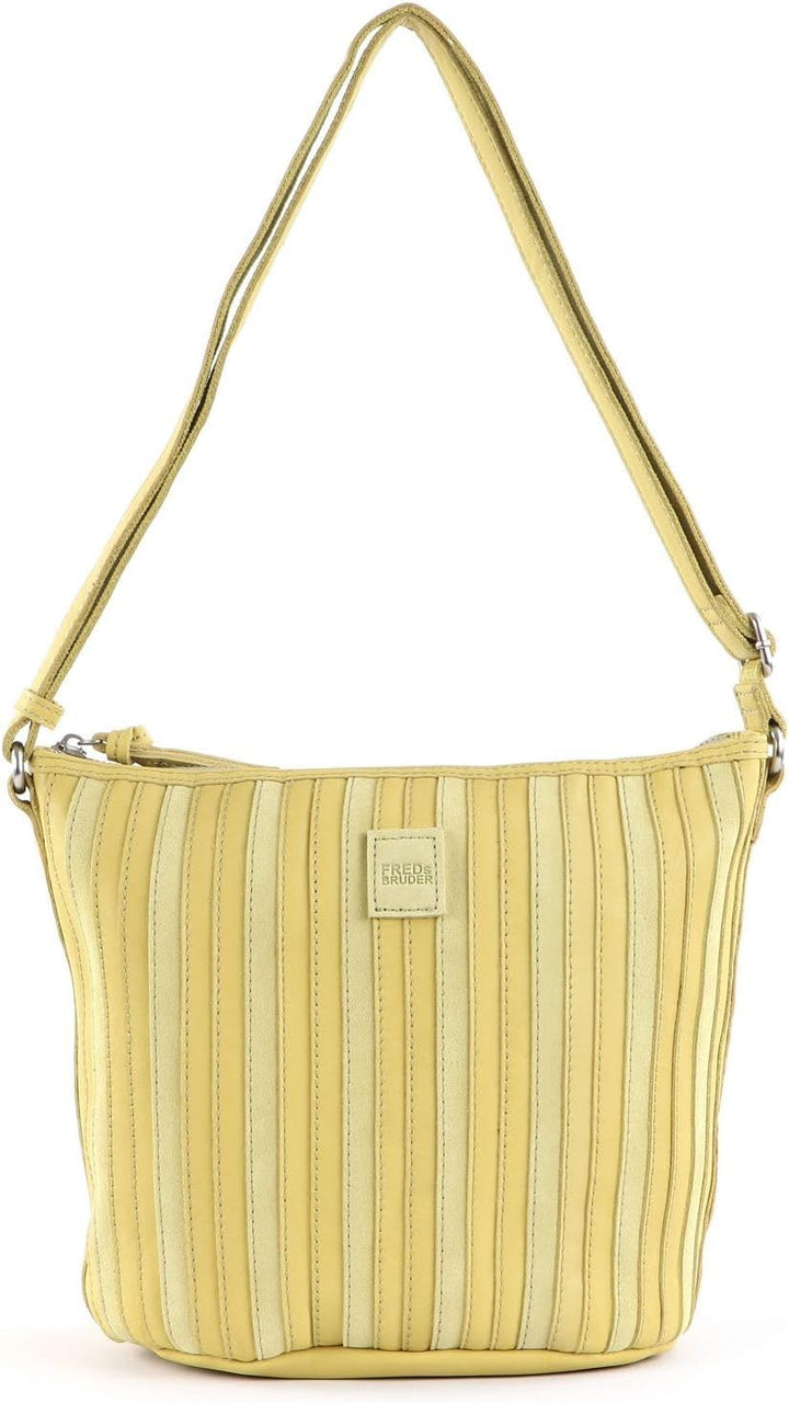 FREDsBRUDER Umhängetasche Ravi Bucket mit Label-Applikationen Einheitsgrösse Zitrone, Einheitsgrösse