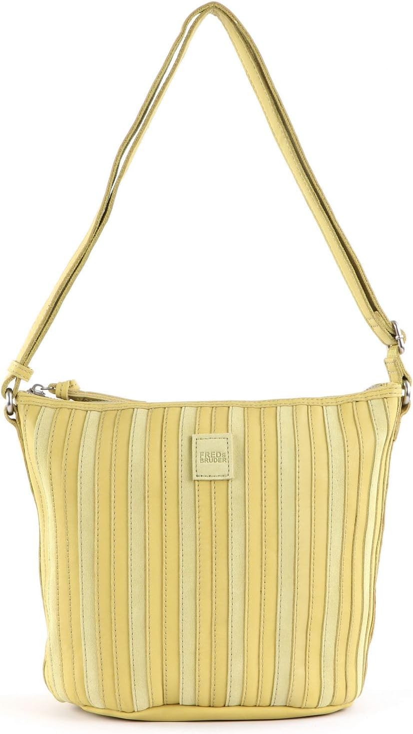 FREDsBRUDER Umhängetasche Ravi Bucket mit Label-Applikationen Einheitsgrösse Zitrone, Einheitsgrösse