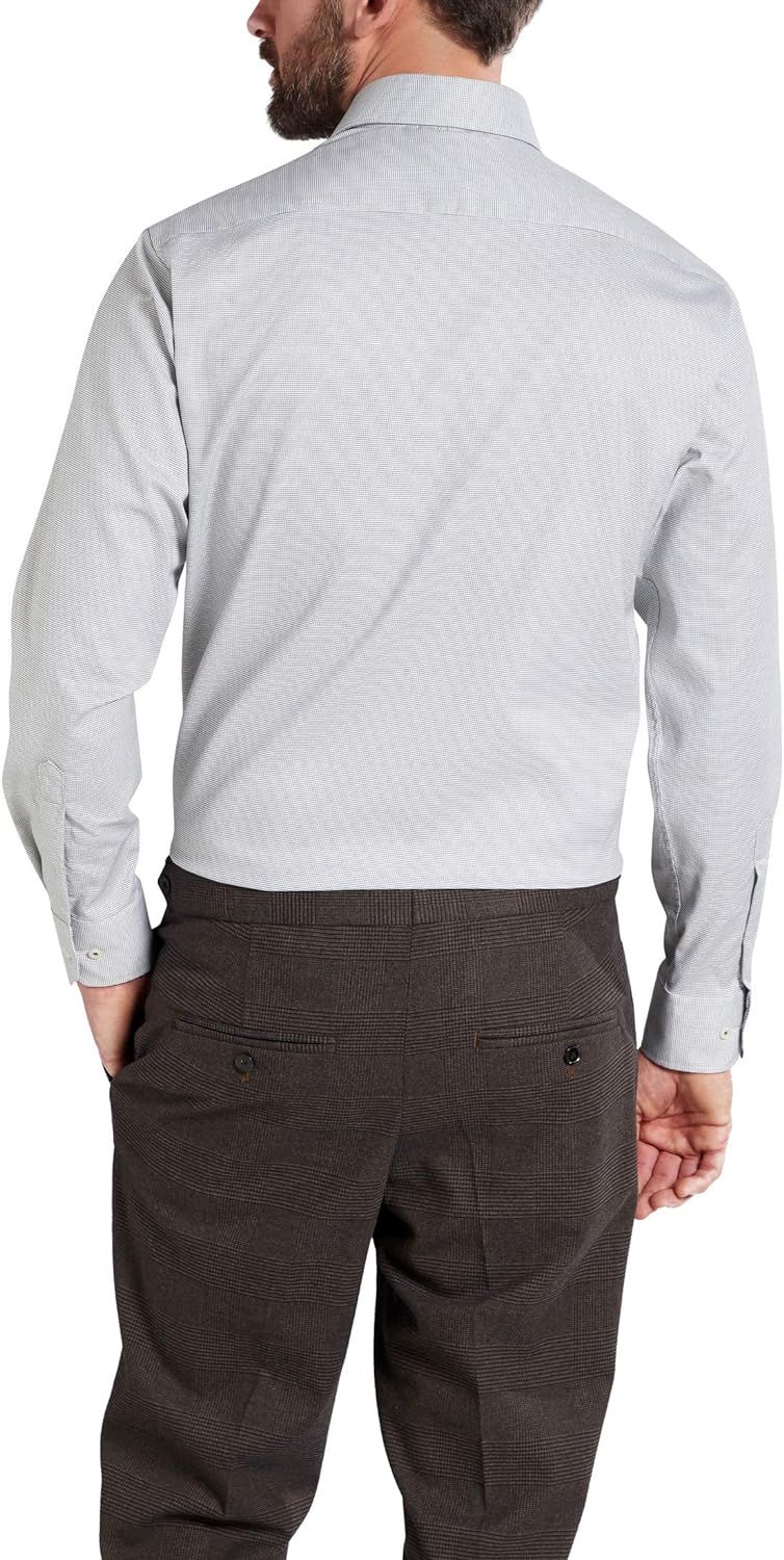 eterna Langarm Hemd Comfort Fit Natté strukturiert