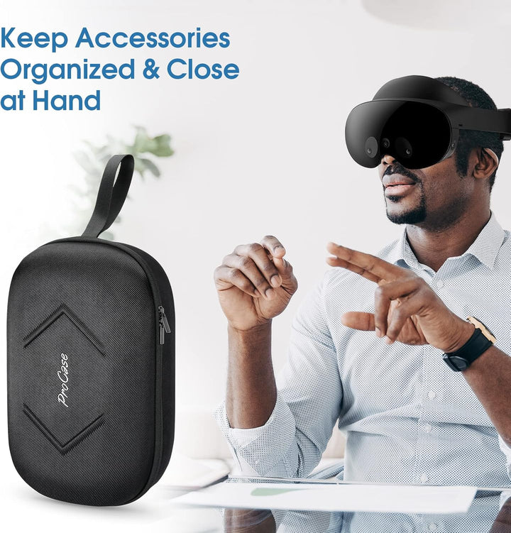 ProCase Reisetasche für Meta/Oculus Quest Pro, schützende Aufbewahrungsbox kompatibel mit VR Gaming