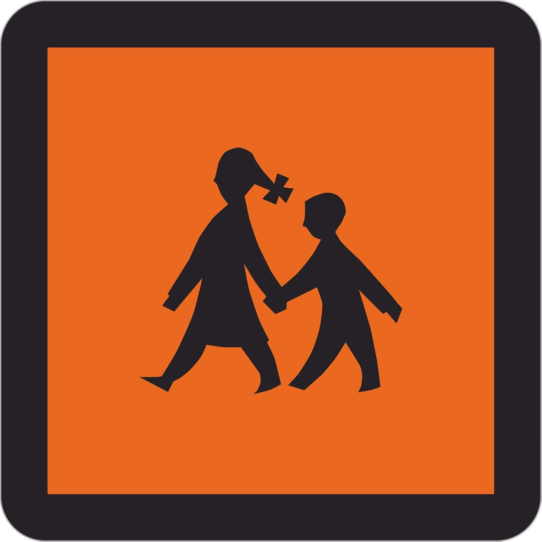Schulbusschild 40 x 40 cm als Magnetschild, Magnettafel Schulbustafel Schulbus Schild Magnetschild 4