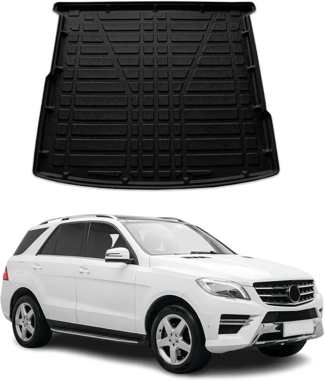 Kofferraumwanne Laderaumwanne kompatibel mit Mercedes M-Klasse W166 2011-2015 Antirutsch