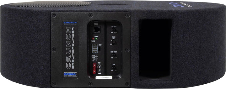 Crunch GP690v2 - GROUNDPOUNDER Reserverad-Mulden Aktiv-Subwoofer System 300 W Class-D mit Basspegel-