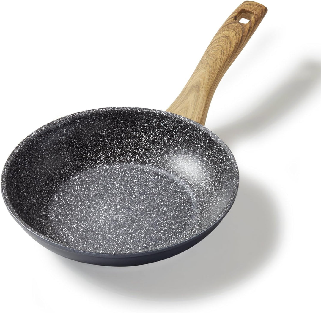 STONELINE Back to Nature Bratpfanne 20 cm, Made in Germany, antihaft beschichtete Pfanne mit echten