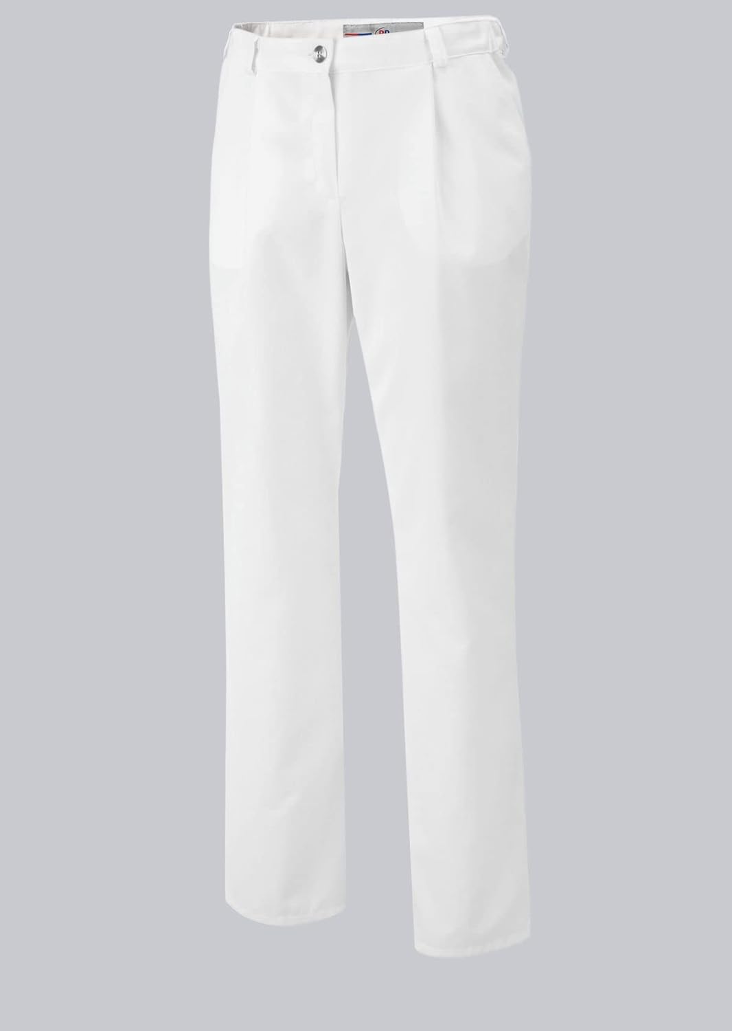 BP 1647-400-21-36n Hosen für Frauen, mit Bundfalten und Taschen, 215,00 g/m² Stoffmischung, weiss, 3