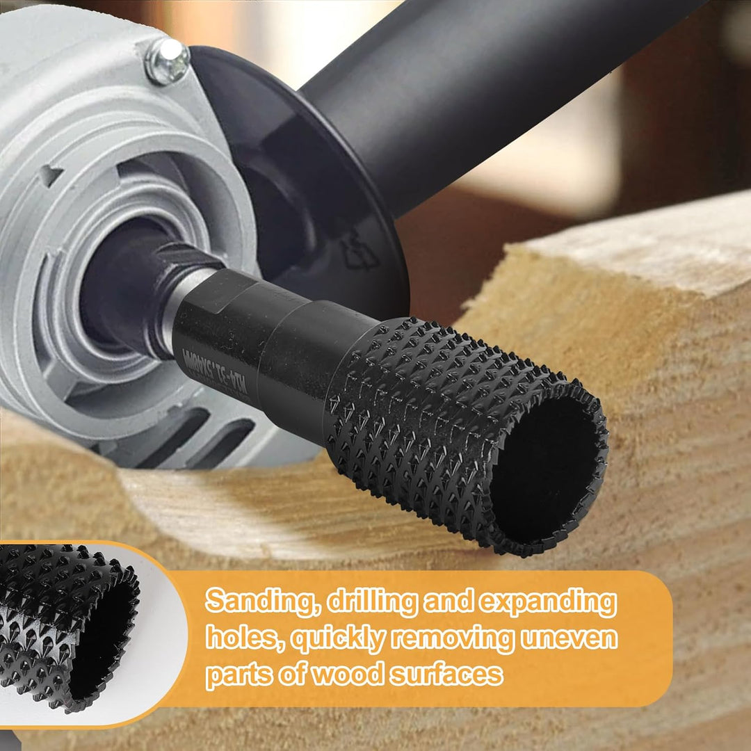 EFUTURETIME 3 tlg. Kugelfräser Holz Bohrmaschine M14 φ 31.5mm + 48mm Kugelraspel Holz für Winkelschl