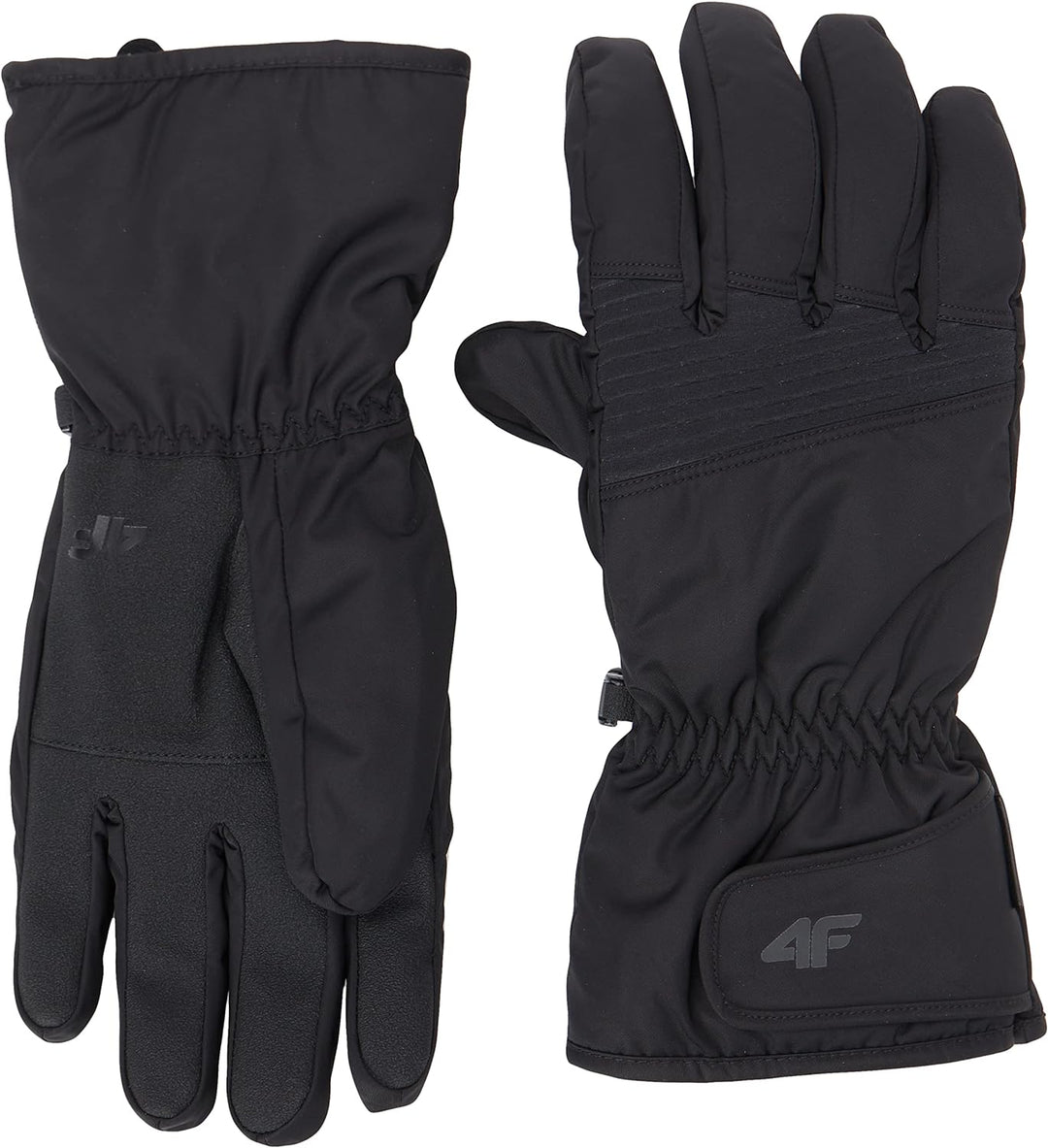4F Herren SKI Gloves REM001 Jeans, DEEP Black, S