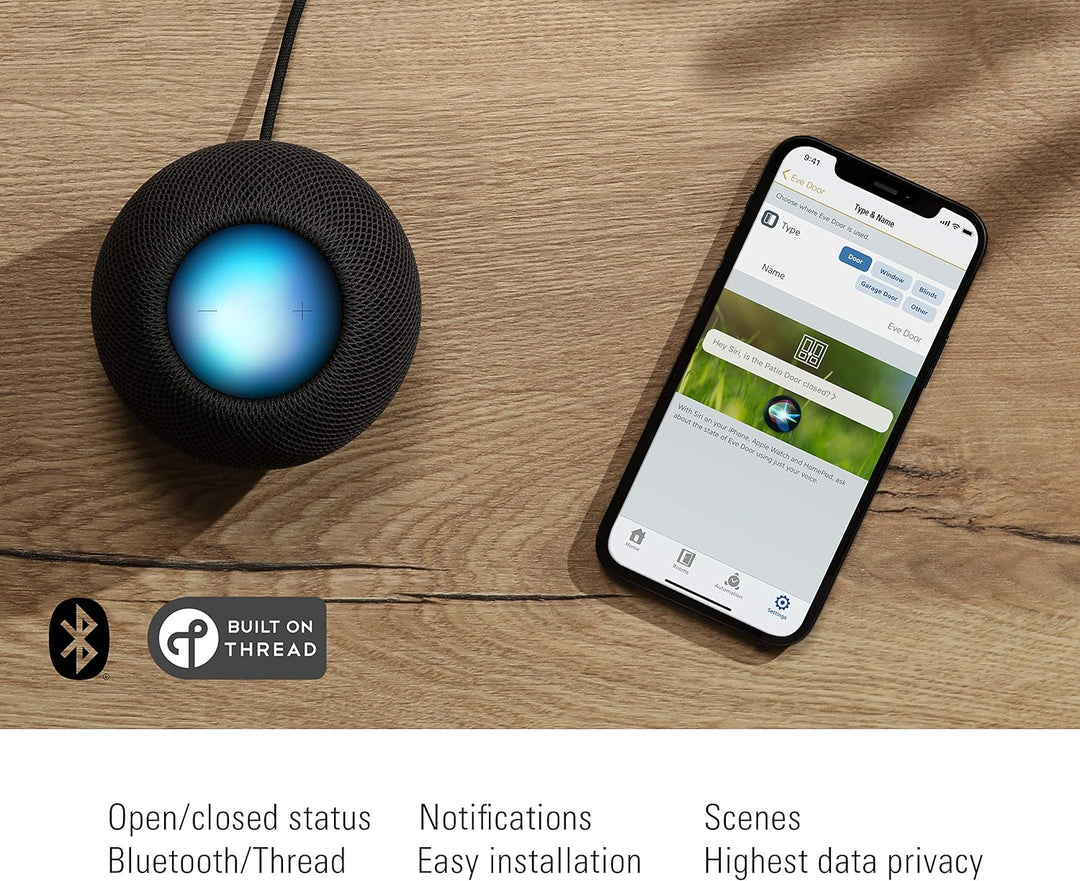 Eve Door & Window - Smarter Kontaktsensor für Türen/Fenster (Dt. Markenqualität), Bluetooth, Thread,