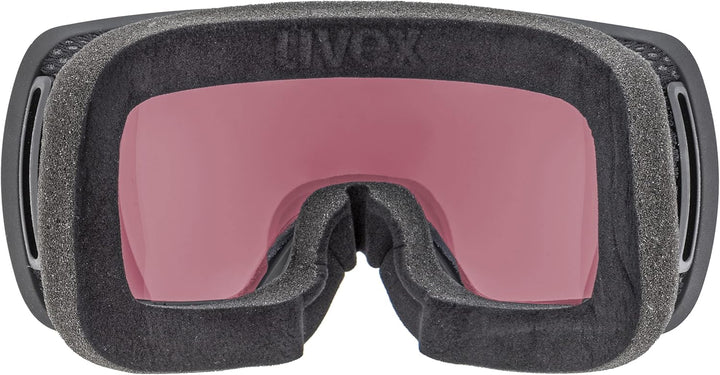 Uvex Unisex Compact Fm Skibrille (1er Pack) Einheitsgrösse black mat/rainbow-rose, Einheitsgrösse bl