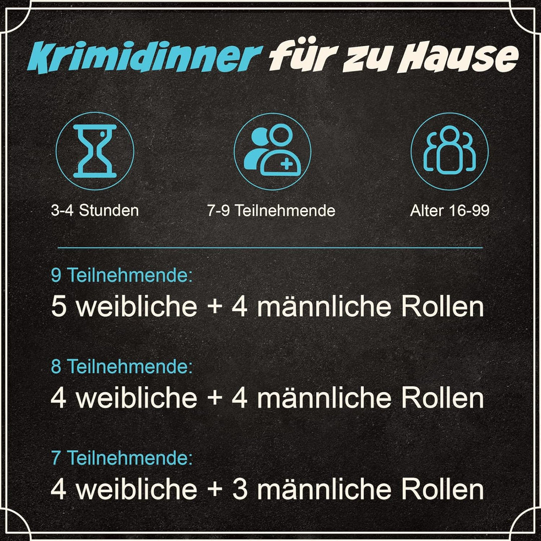 Misterio – Krimidinner für Zuhause – 7 bis 9 Personen – Psycho Remake - Tödliche Neuverfilmung | Kri