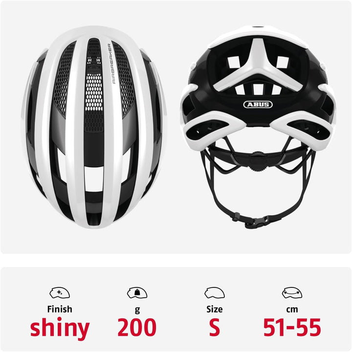 ABUS Rennradhelm AirBreaker - High-End Fahrradhelm für den professionellen Radsport - für Jugendlich