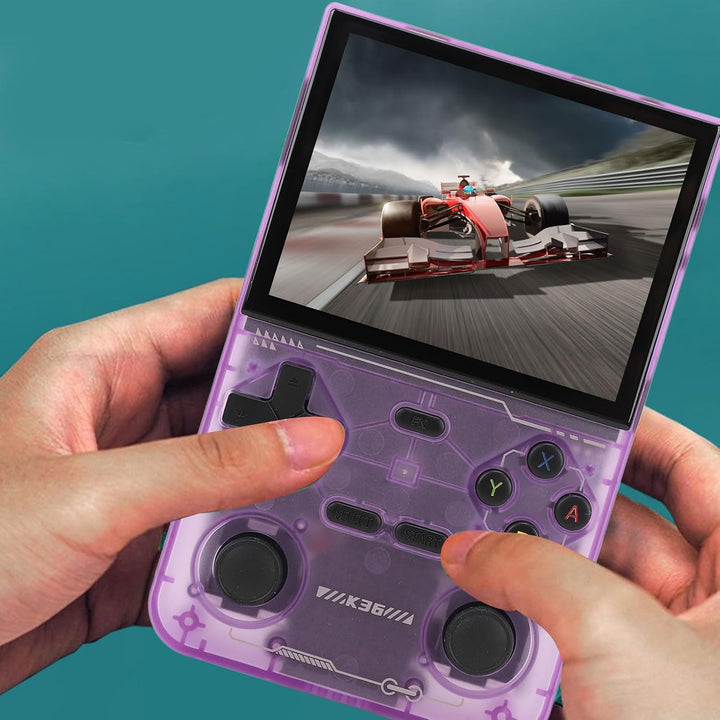 K36 Retro-Spielekonsole, Handheld-Joystick-Spielekonsole, 3500-mAh-Akku mit Grosser Kapazität, Integ