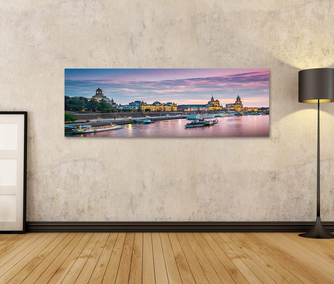 islandburner Bild auf Leinwand Dresden Deutschland Über Der Elbe Bilder Wandbilder Poster Leinwand 1
