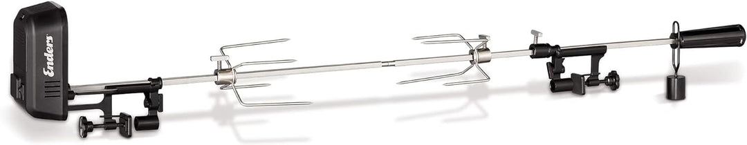 Enders® Grillspiess Pro, aus Edelstahl, werkzeuglose Montage, Belastung bis zu 10kg, laufruhiger Ele