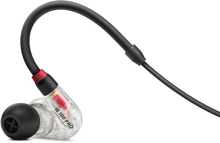 Xvive U4 In-Ear-Monitor, kabelloses digitales Monitorsystem, Schwarz & Sennheiser IE 100 PRO Dynamis
