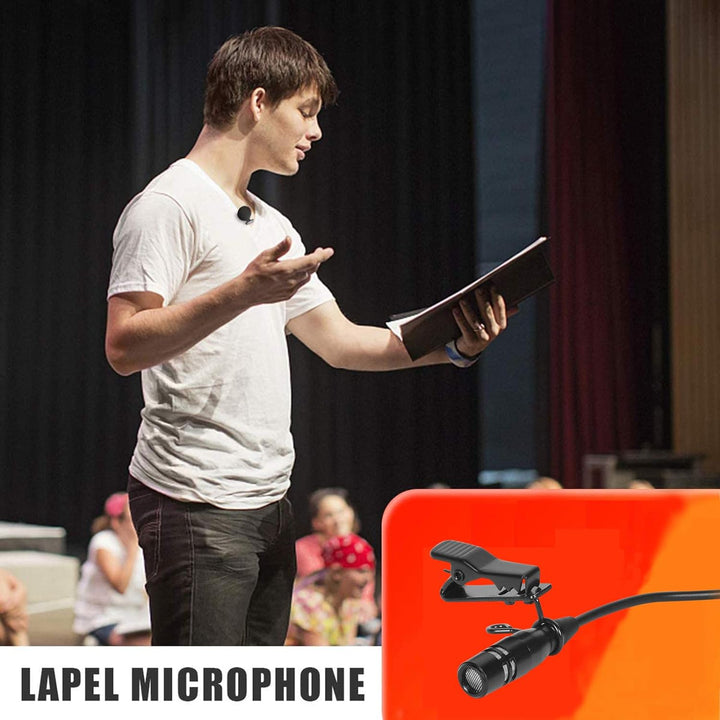 Sujeetec Lavalier Mikrofon Revers Mikrofon für AKG Samson kabellos Bodypack Transmitter Taschensende
