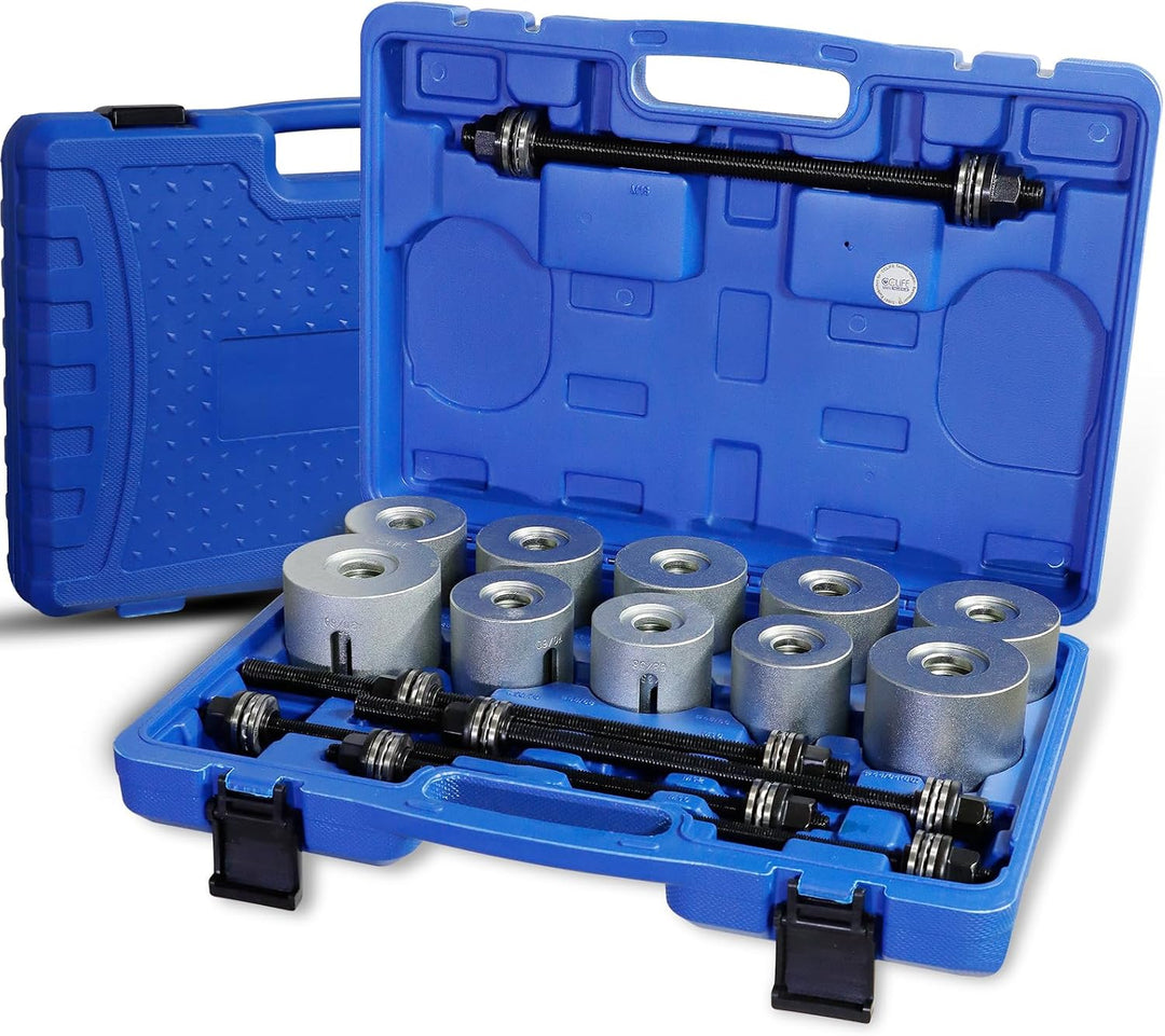 CCLIFE 27tlg Silentlager Werkzeug Abzieher Satz Gummibuchsen Buchsen Achslager Montage Demontage