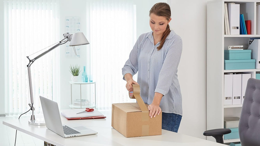 Güde Elektroheizer GEH 3000 P & tesa pack 64014 im 6er Pack - Geräuscharmes Paketklebeband zum Verpa