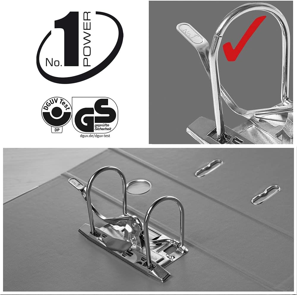 Esselte Ordner breit, DIN A4, 10er Pack, 7,5 cm Rückenbreite, Kunststoff-Ordner, Türkis, Vivida, 811