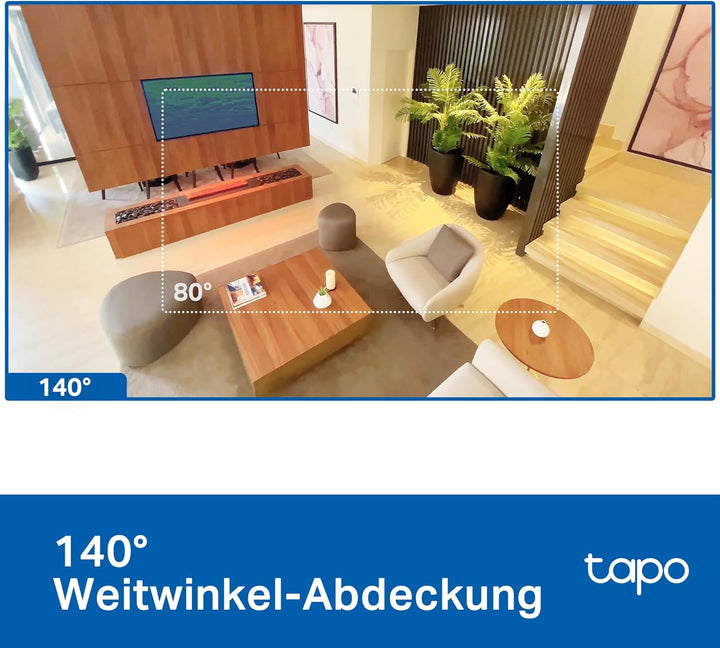 Tapo C125 überwachungskamera innen mit Magnetische Basis | 2K QHD, Physikalischer Privatsphärenmodus